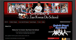Desktop Screenshot of cronestaekwondo.com
